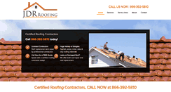 Desktop Screenshot of jdrroofing.com