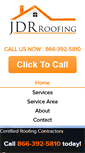 Mobile Screenshot of jdrroofing.com