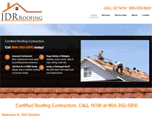 Tablet Screenshot of jdrroofing.com